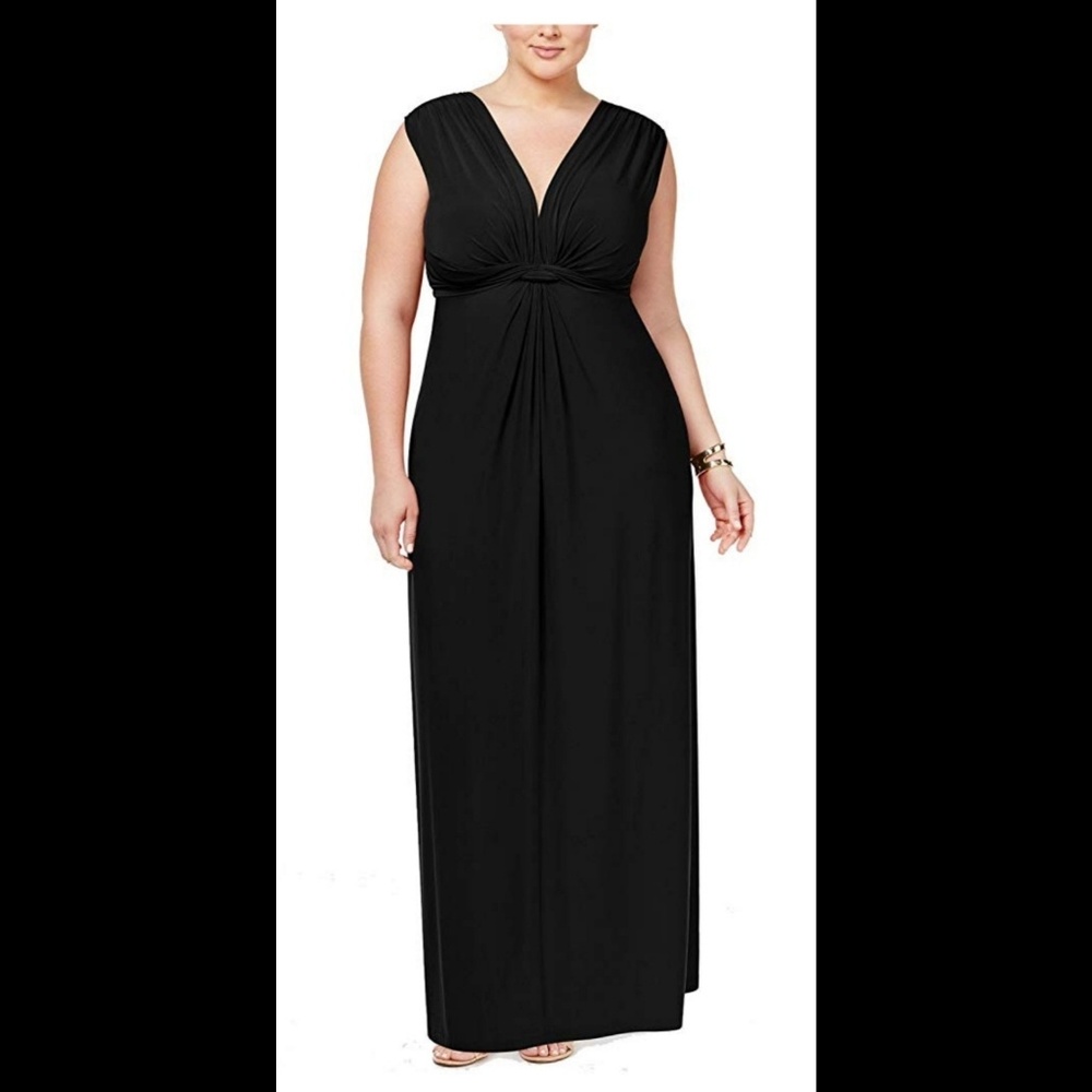 NWT Wrapper BURGUNDY Maxi Dress 1X